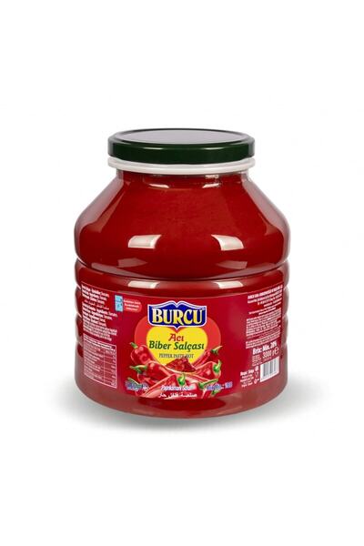 BURCU 3200 Gr. Ev Tıpı Acı Bıber Salcası 28 Brix Pet