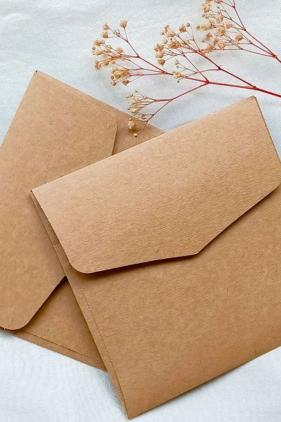 Dekorden 15x15 Cm Square Luxury Invitation Envelope - 100 Pieces