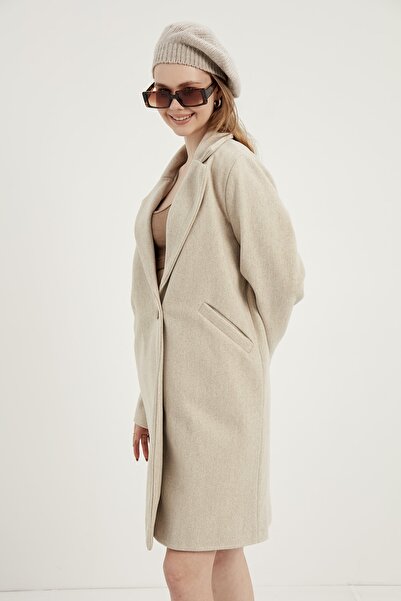 MEECY Women's Stone Stamp Coat