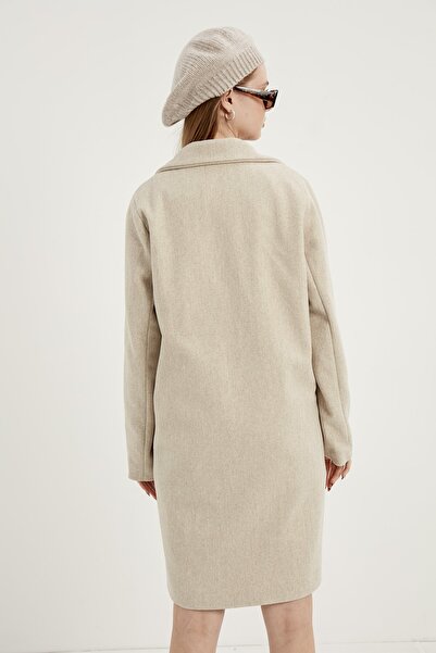 MEECY Women's Stone Stamp Coat