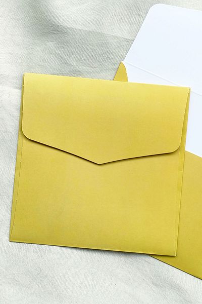 Dekorden 15x15 Cm Square Luxury Invitation Envelope - 100 Pieces