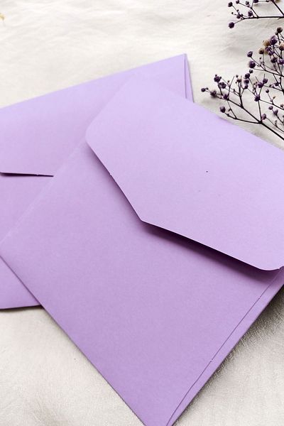 Dekorden 15x15 Cm Square Luxury Invitation Envelope - 100 Pieces