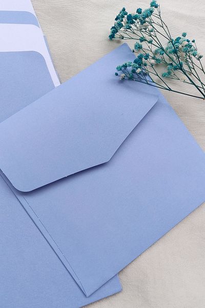 Dekorden 15x15 Cm Square Luxury Invitation Envelope - 100 Pieces
