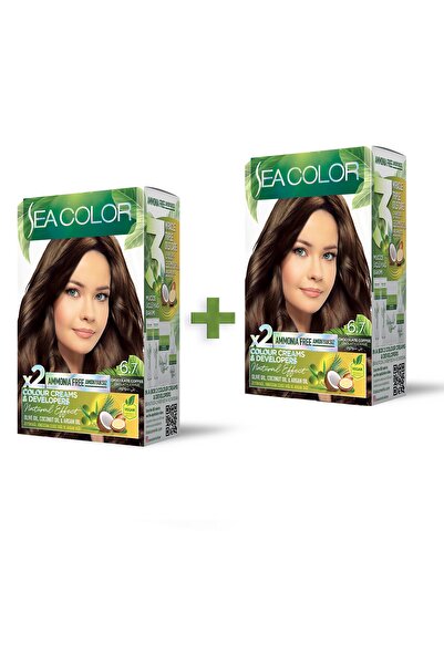 Sea Color 2'li Natural Effect Set Boya Amonyaksız 6.7 Çikolata Kahve
