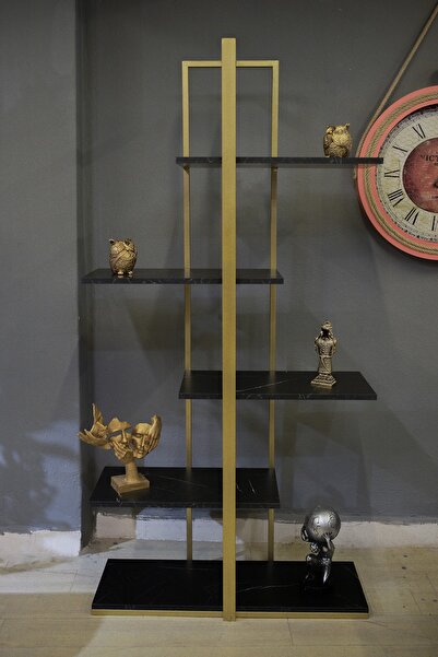 ATS Dekor Endüstriyel Tasarım 5 Katlı Kitaplık Kütüphane Ve Aksesuar Rafı