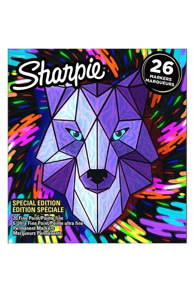 Sharpie Wolf Marker - Fine Permanent, 26 Mixed Boxes