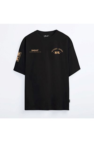 Shout Υπερμεγέθη μπλουζάκι Kyushu Japan 1987 Oldschool Unisex