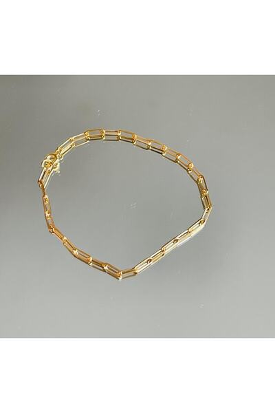 Wind Silver 925 Ayar Gümüş Gold Halka Bileklik