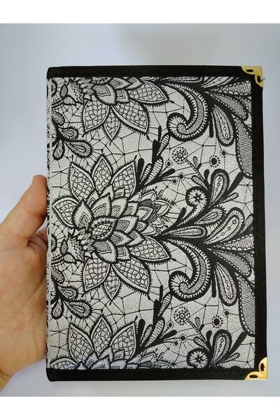 Ennea Art Caiet Cadou Culoare Argintiu Lustruit Tesatura Tesuta Copertina Tare 14x20 Cm 192 Foi