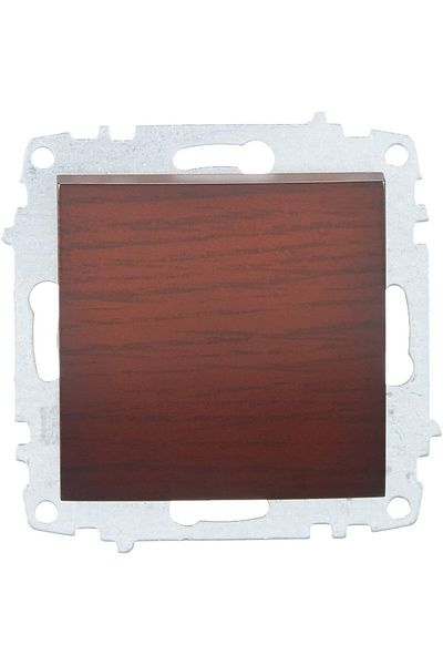 ELBİ Zena Switch Socket Framed Mahogany Color