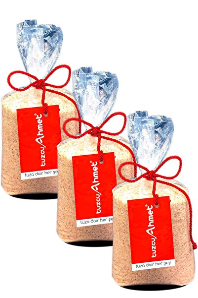 Tuzcu Ahmet 3 Adet 1 Kg Öğütülmüş Doğal Himalaya Tuzu Pembe