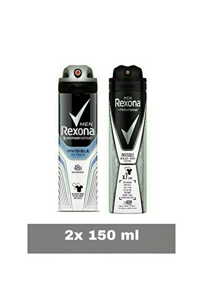 Rexona Invısıble Ice Fresh Men Sprey Deodorant 150 Ml + Men Invısıble Black Whıte Sprey 150 Ml