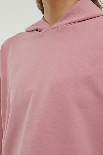 Kinetix Γυναικείο φούτερ W-sdk104 Alya Crop Detail Pink