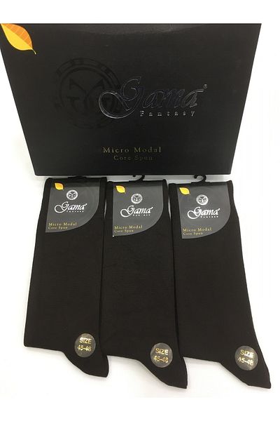 Gama Çorap 3 Τεμάχια Μέγεθος 45-48 Micro Modal 100% Φυσικό Χωρίς νάιλον Χοντρές χειμερινές ανδρικές κάλτσες