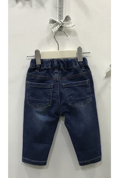 Çikoby Erkek Bebek Verev Dikişli Jeans Pantolon