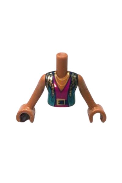 LEGO Original Accessory - Moc Custom Mini Doll Turquoise Vest and Tank Top Trunk