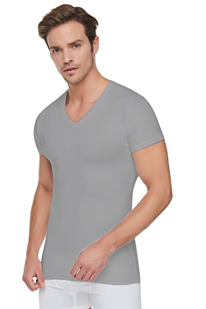 Tutku Men's V-Neck Sports Undershirt 12 Pieces