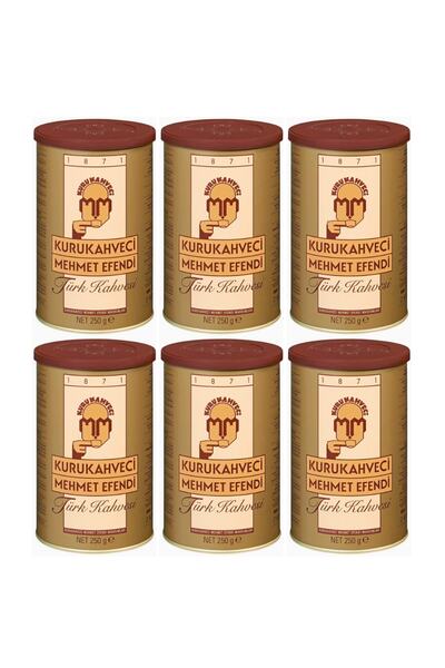 Mehmet Efendi محمد أفندي 250 جرام قهوة تركية - علبة 6 قطع