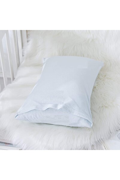 İzgi Concept Bebek Yastık Kılıfı Seti 2 Adet Bebek Mavisi %100 Pamuklu Kapaklı 35x45 - Premium Baby Pillow Cover