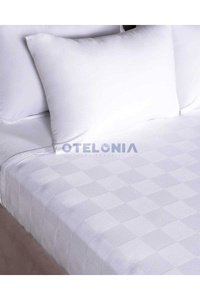 Otelonia Hotel Series Large Checkers Pattern Hotel Pique Μονόκλινο 160x230cm