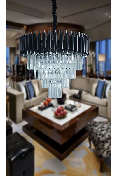 MATMAZEL AKSESUAR Zamira 50 Cm Lik Kristal Taşlı Lüks Avize