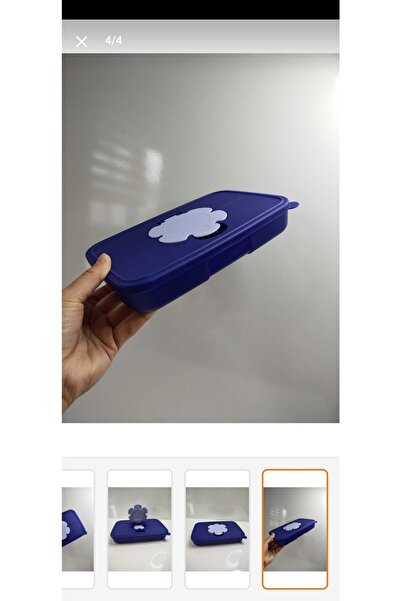 Tupperware Islak Mendil Kutusu Lacivert 650 ml