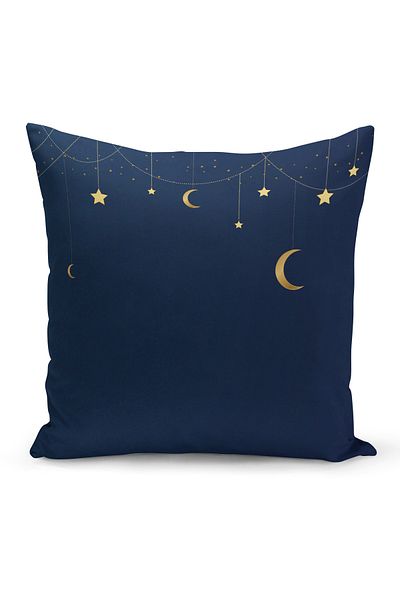 Filamente Ramadan Special Patterned Double Sided Digital Printed Throw Pillow Cover