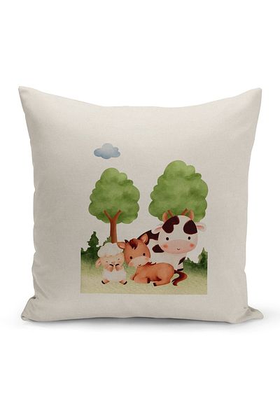Filamente Children's Baby Room Digital Printed Throw Pillow Cover