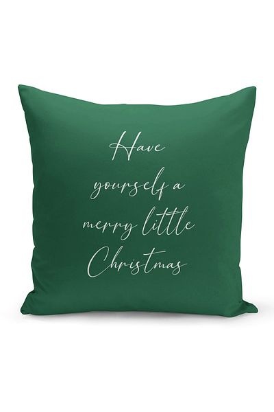 Filamente New Year Christmas Pattern Double Sided Digital Printed Throw Pillow Cover