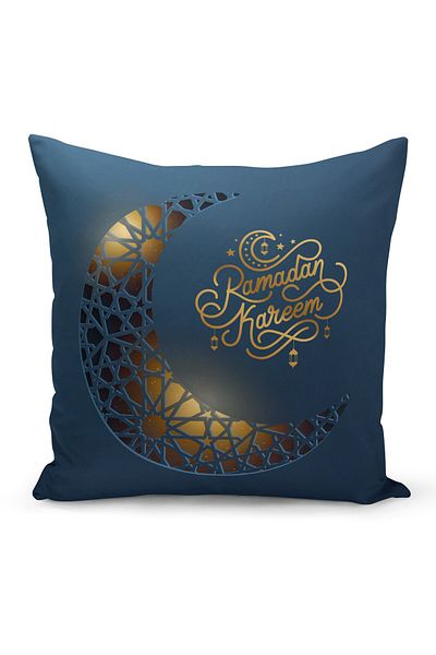 Filamente Husă de pernă cu model special Ramadan, imprimată digitală, pe două fețe