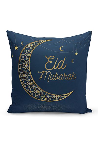 Filamente Ramadan Special Patterned Double Sided Digital Printed Throw Pillow Cover