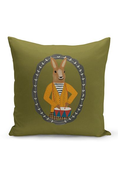 Filamente New Year Christmas Pattern Double Sided Digital Printed Throw Pillow Cover