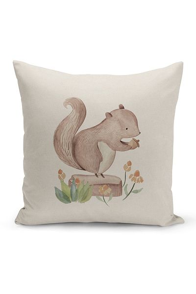Filamente Children's Baby Room Digital Printed Throw Pillow Cover