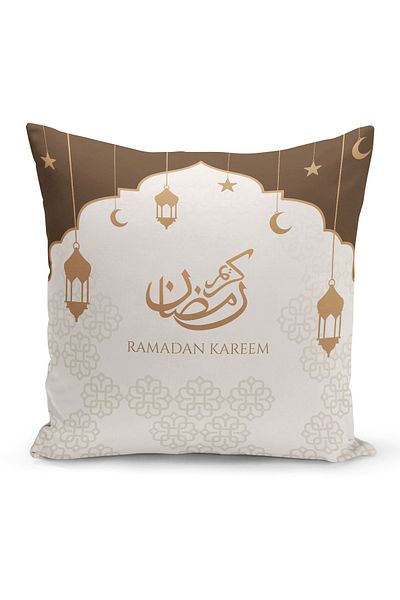 Filamente Husă de pernă cu model special Ramadan, imprimată digitală, pe două fețe