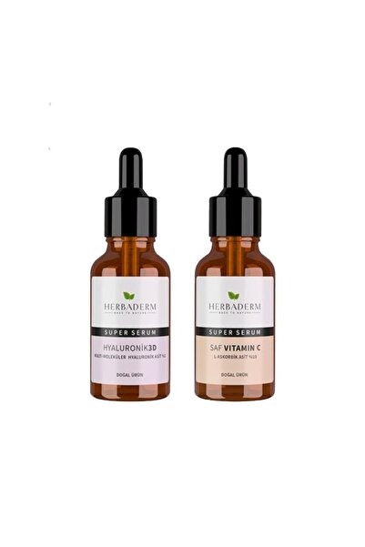 Herbaderm Super Serum Hyaluronık 3d 30 Ml Ve Saf Vıtamın C 30 Ml