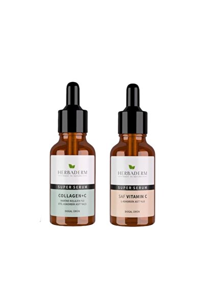 Herbaderm Super Serum Collagen+c 30 Ml Ve Saf Vıtamın C 30 Ml