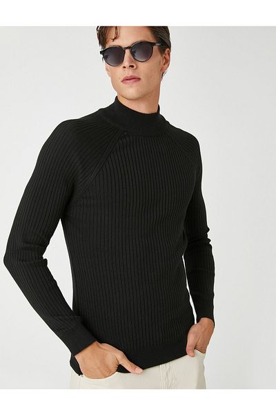 Koton Basic Knitwear Sweater Half Turtleneck