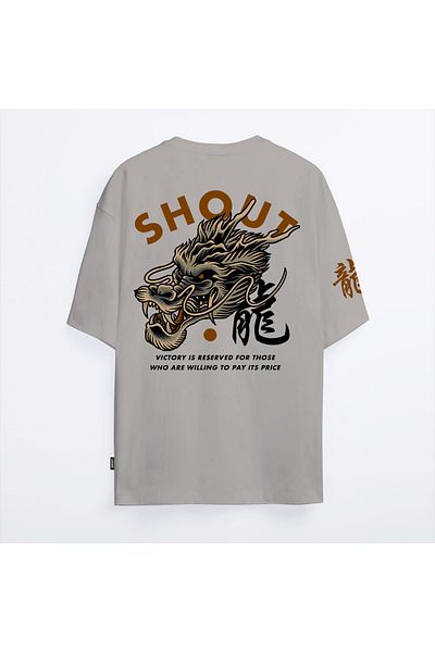 Shout Unisex Oversize Victory Dragon T-Shirt