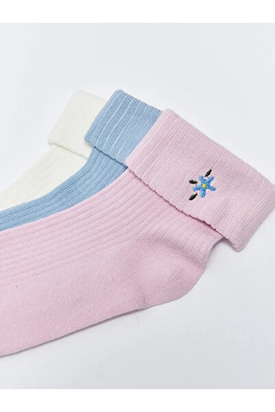 LC Waikiki Aymira Giyimden Бродирани дамски чорапи 3-пакет