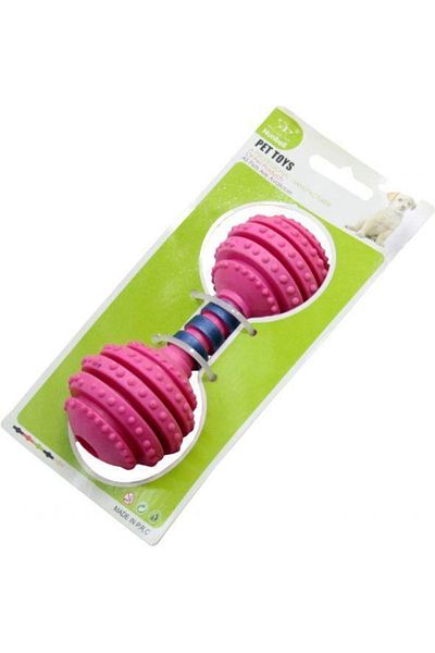 Nunbell Dog Toy Barbell Teethers 12 Cm