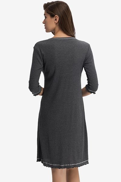 AYYILDIZ 59440 Anthracite Nightgown