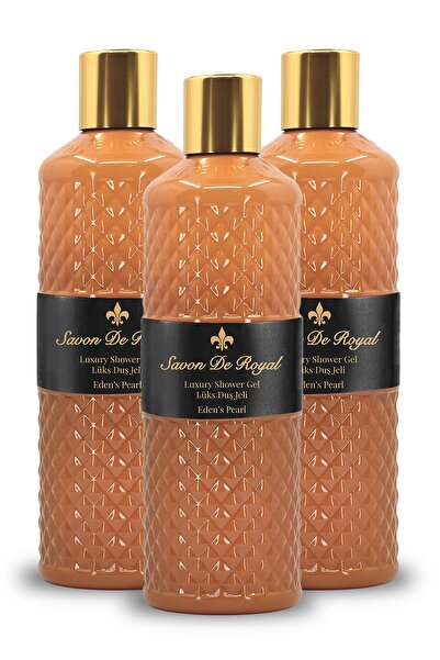 Savon De Royal Luxury Vegan Duş Jeli Eden's Pearl 500 ml 3 Adet, Yasemin, Amb...