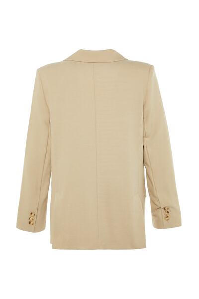 Trendyol Collection Περιορισμένης έκδοσης Mink Regular Lined Woven Blazer Jacket TWOAW23BC00132