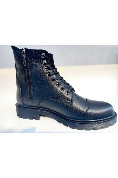 BEYAZ Παπούτσια Δερμάτινα κορδόνια από καουτσούκ Ορθοπεδική σόλα με φερμουάρ στο πλάι Ανδρικές μπότες