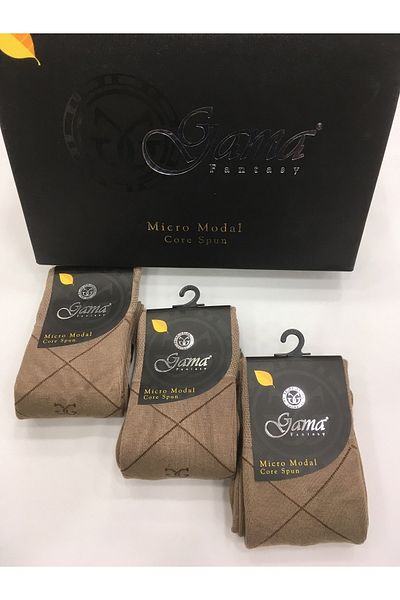 Gama Çorap 3 τεμάχια Micro Modal 100% Φυσικές Χοντρές Χειμερινές Ανδρικές Κάλτσες χωρίς νάιλον
