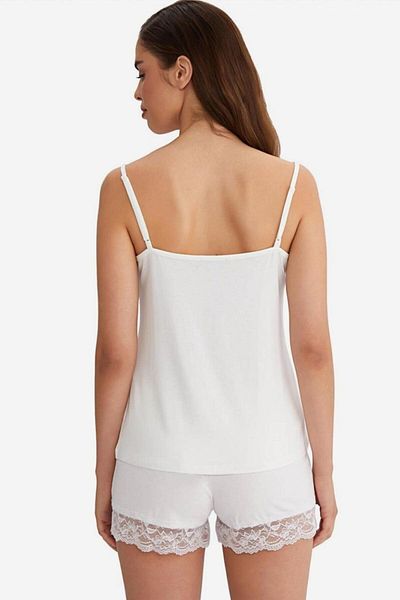 AYYILDIZ 59443 Ecru Combed Cotton Shorts Set