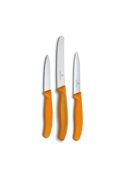 Victorinox VGR-Turuncu Swiss Classic Turuncu Soyma Seti Paslanmaz Çelik