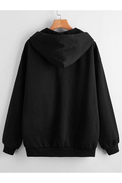 CANDEL Φούτερ Xox Unisex Smile με μοτίβο Oversize με κουκούλα