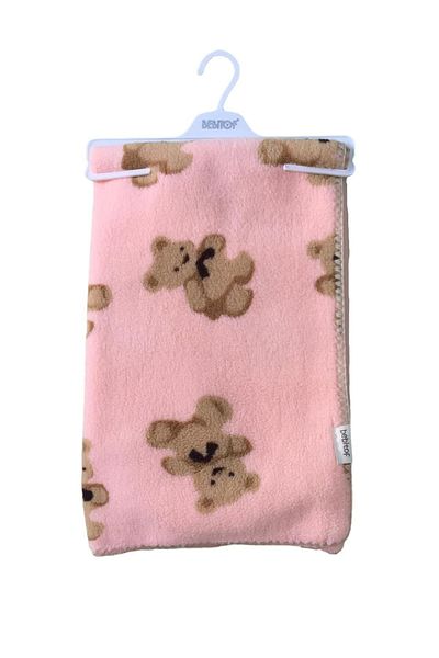 Bebitof 95076 Bear Patterned Baby Blanket