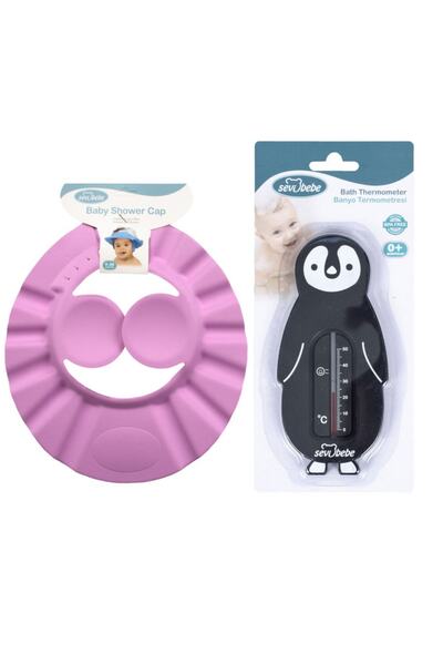 Sevi Bebe Bebek Banyo Seti(banyo Şapkası+banyo Derecesi)